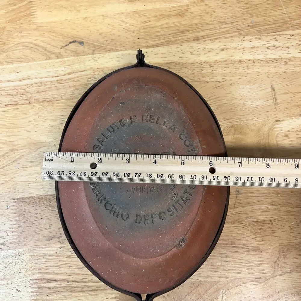 Vintage La Cotta Bisquera Earthenware Stovetop Cooker Made In Italy